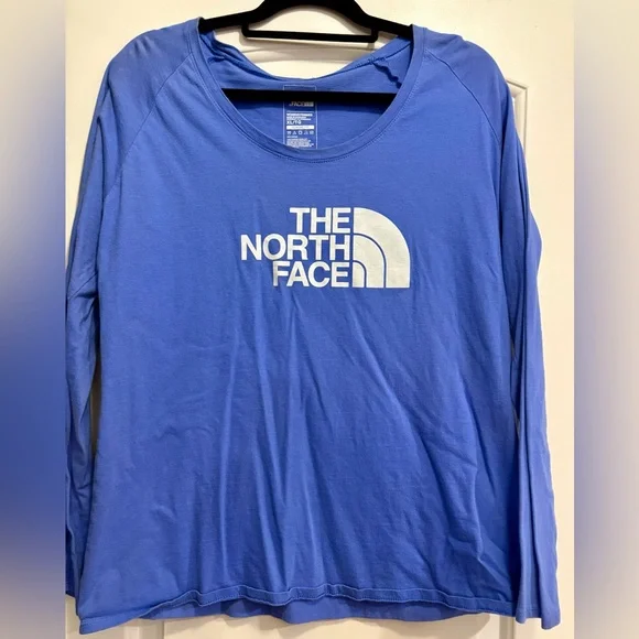 The North Face Blue Long Sleeve Shirt - Picture 1 of 5